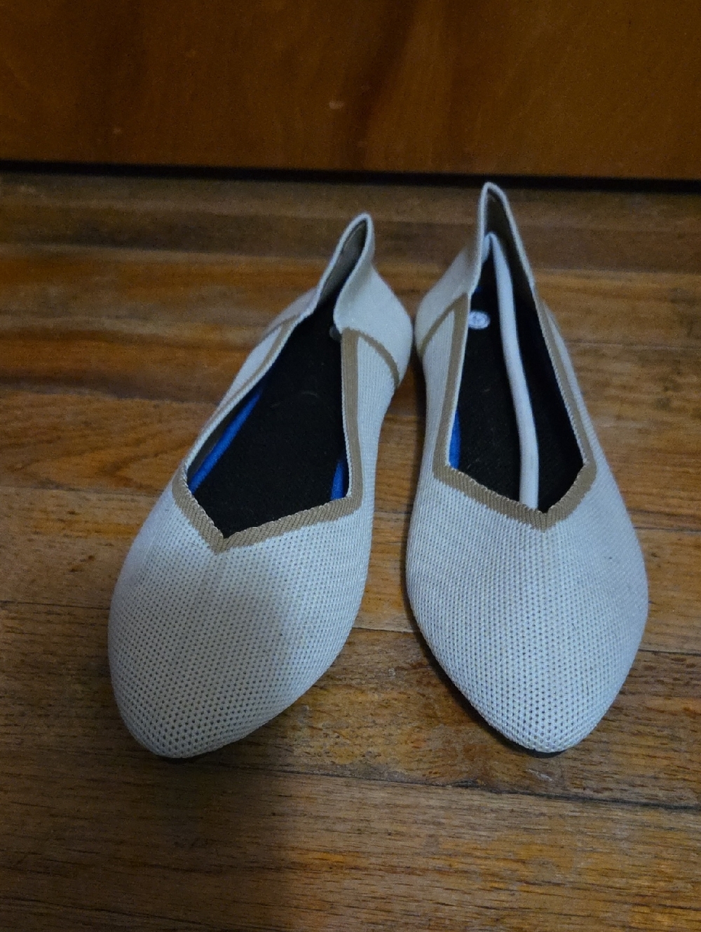 Neutral Beige Pointed Toe Women's Flats